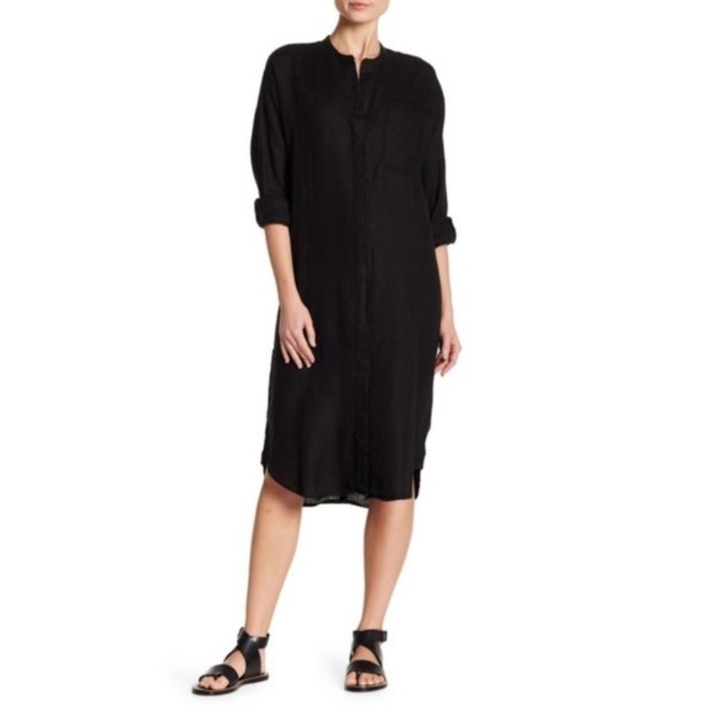 James Perse Dolman Linen Shirt Dress
